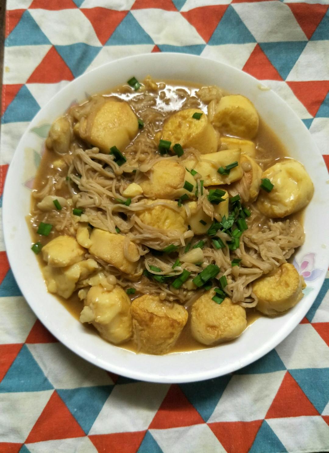 超级下饭菜--金针菇日本豆腐