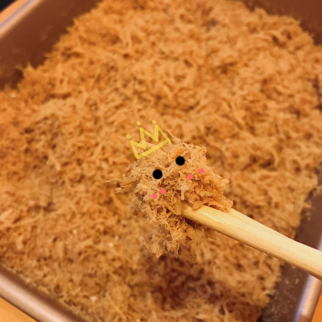 面包机版老少皆宜的蓬松可口鸡肉松