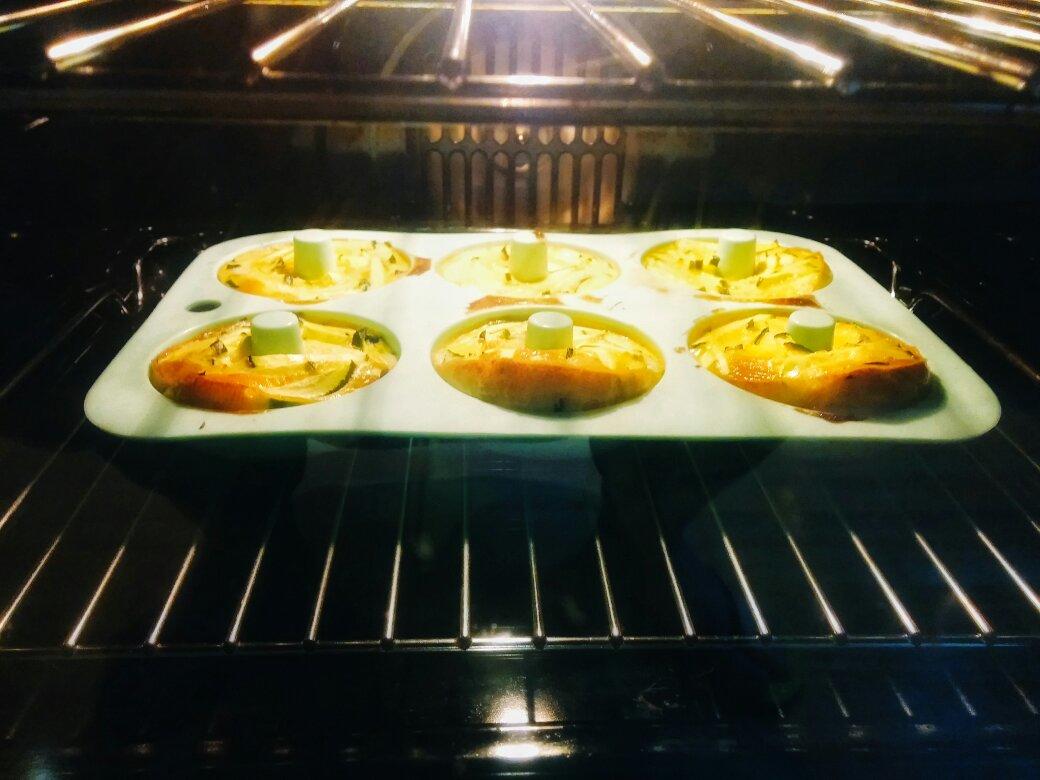 烤出来的菠菜蛋饼