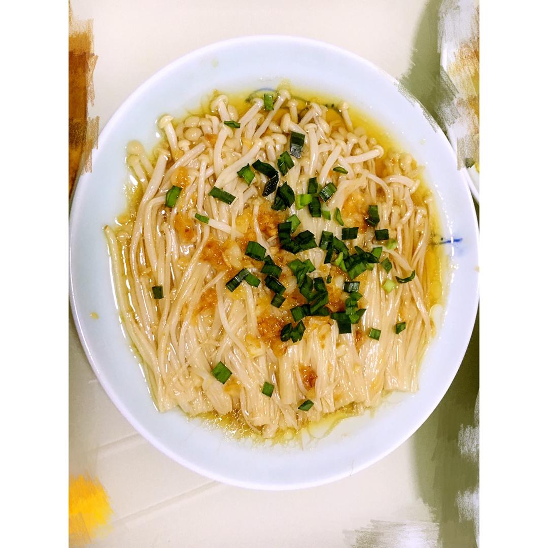 蒜蓉蒸金针菇