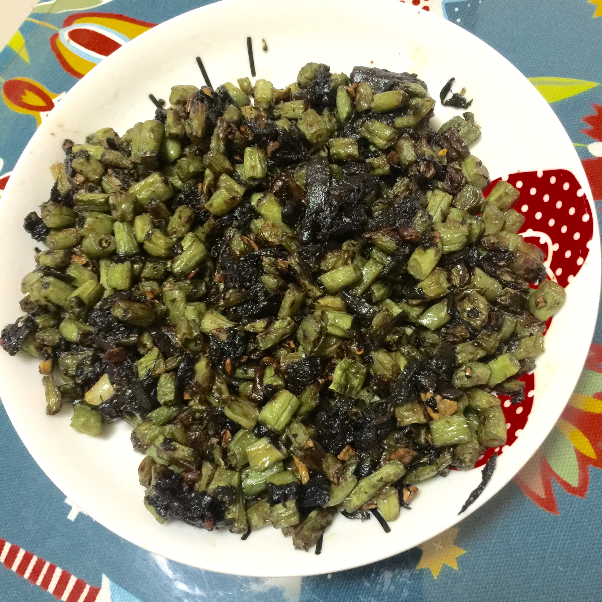 干煸榄菜肉末豆角