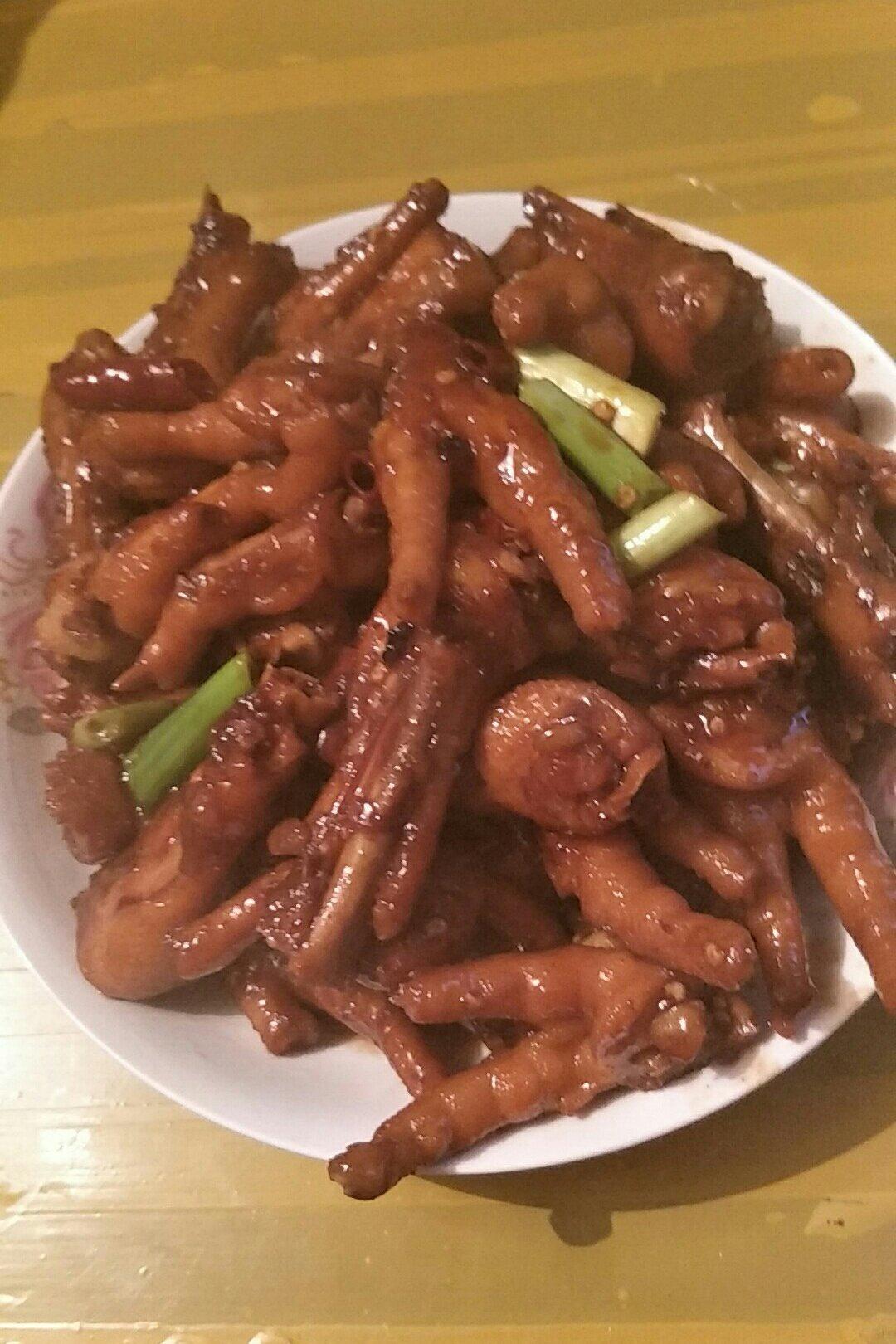 香辣烧鸡爪