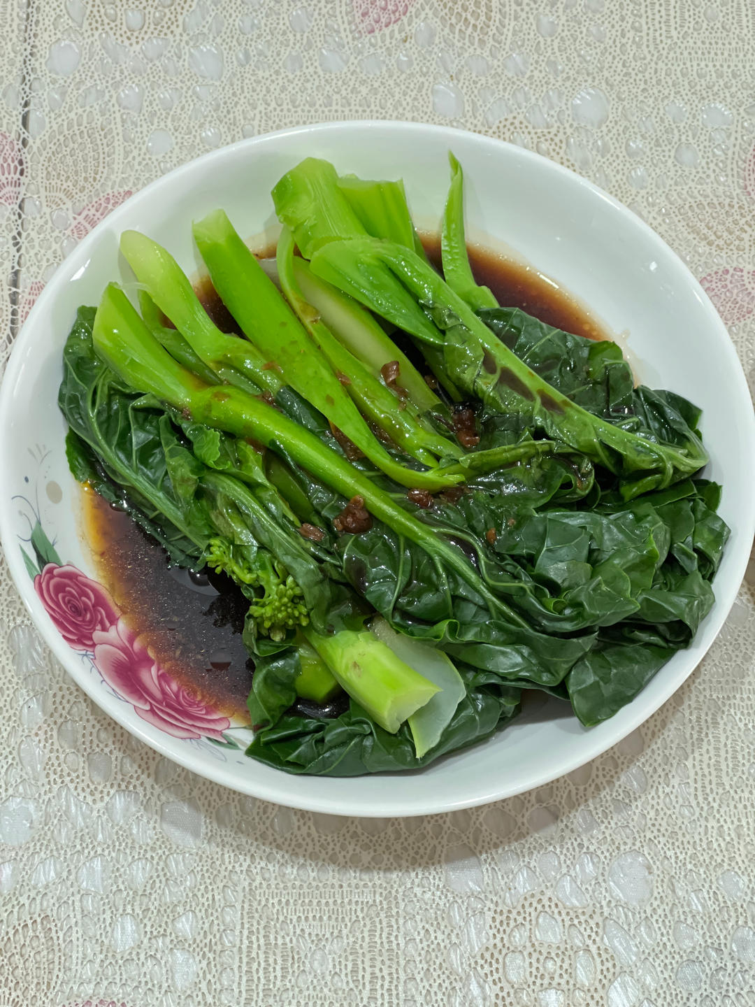 蚝油芥蓝，改刀后的比不改刀好吃百倍