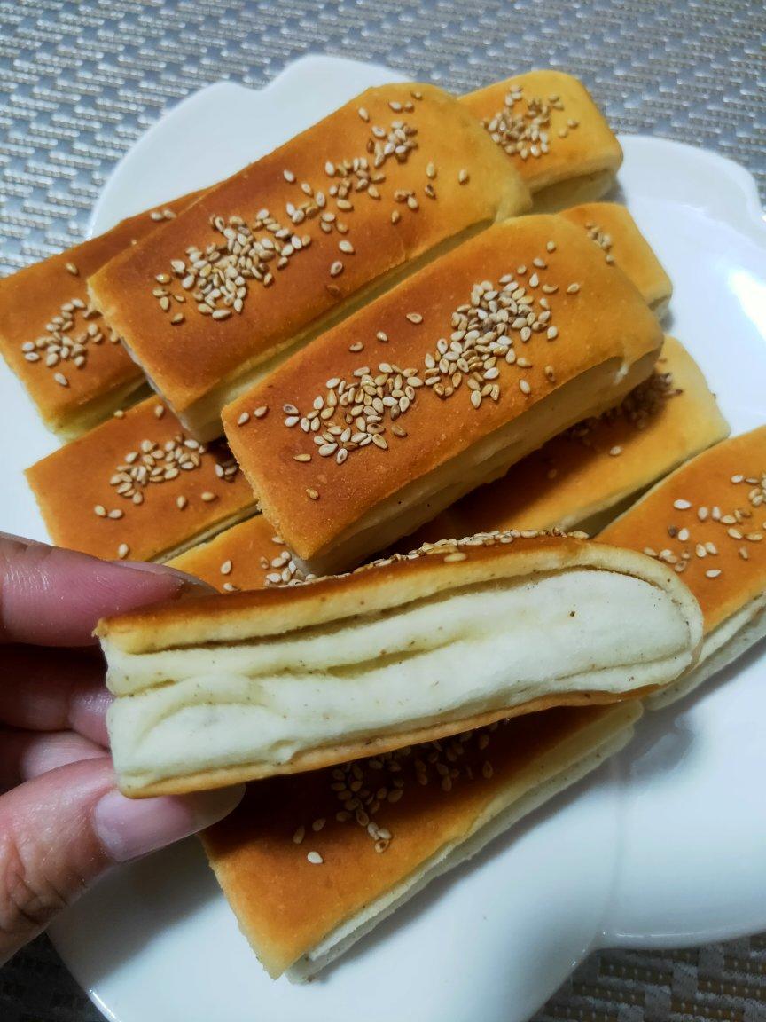 椒盐千层饼（烤箱版）一次发酵 外酥里嫩