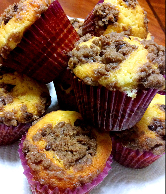 巧克力酥顶玛芬蛋糕 Choc Chip Muffins