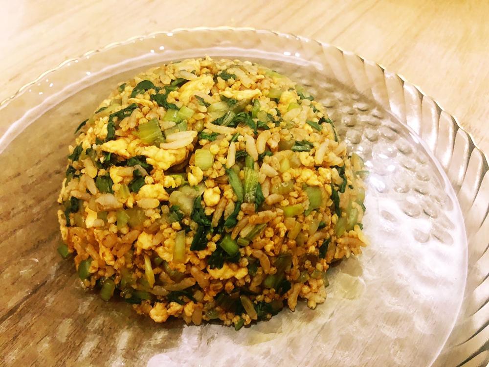 低卡油菜鸡肉炒饭（减脂餐）