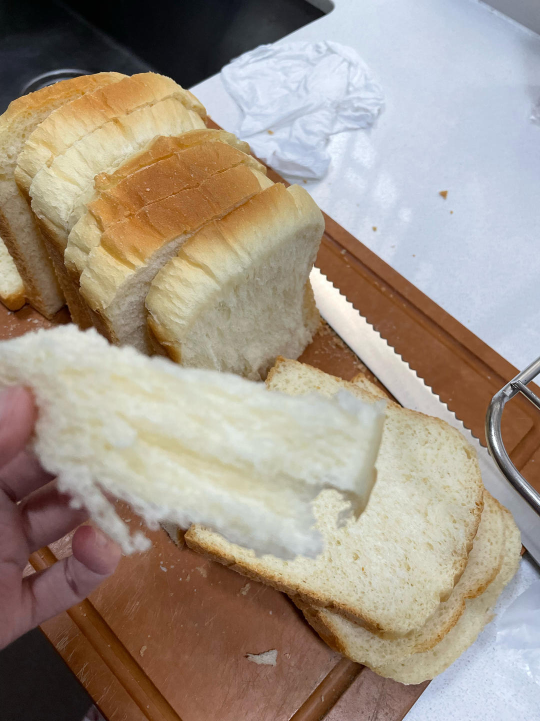 超软拉丝牛奶吐司🍞一次发酵