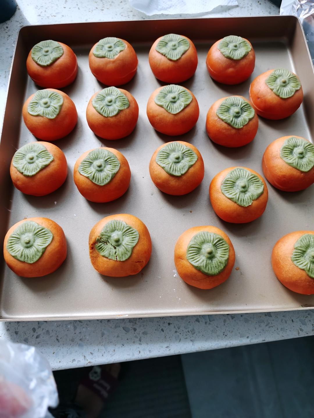 全网独家（原创）柿柿如意—广式金沙奶黄月饼（内附视频做法）