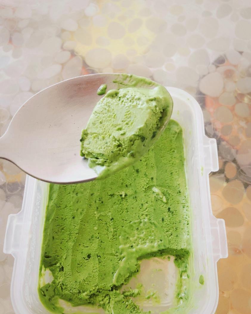 自制香草抹茶冰激凌