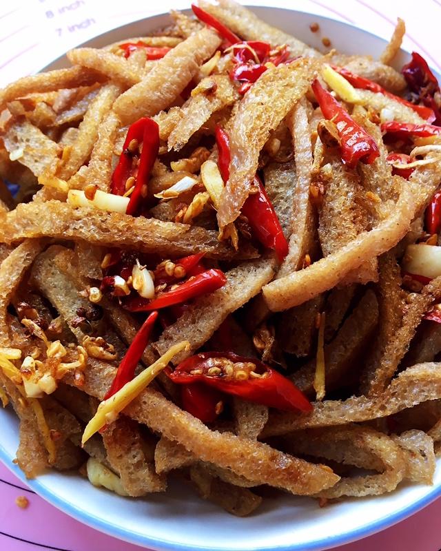 κiζs┆脸荭荭做的香辣魔芋皮