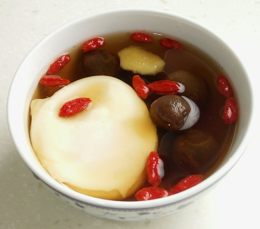 云柔风清做的红糖桂圆水煮蛋