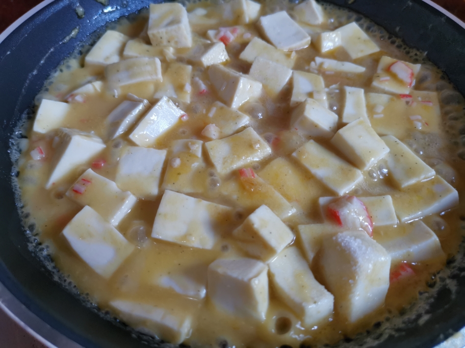 蟹黄豆腐 超级下饭 简单易学的做法 步骤8
