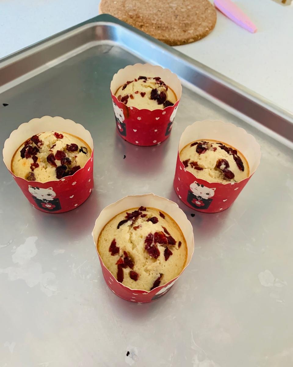 少女心的香蕉蔓越莓玛芬