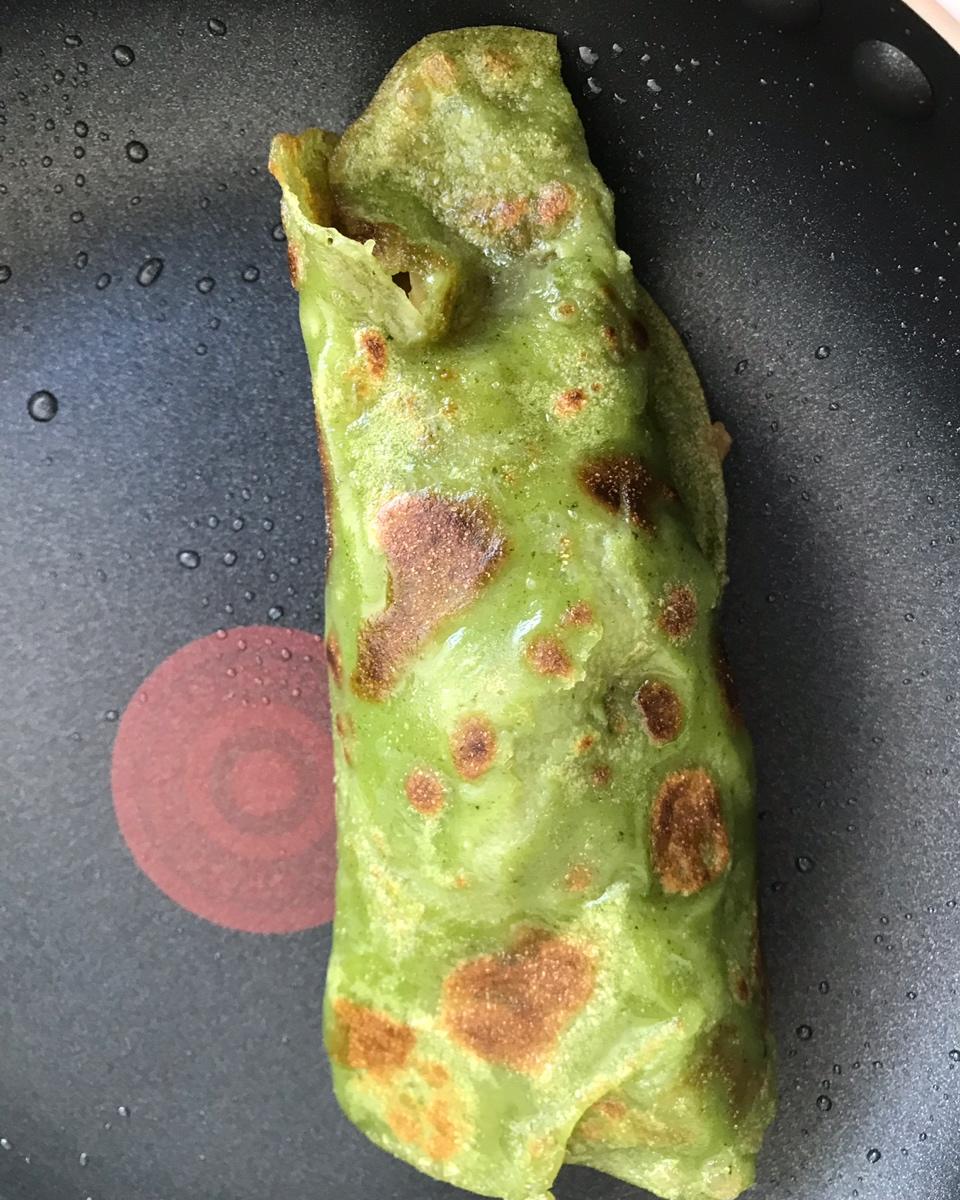 小厨姑娘家做的菠菜素卷