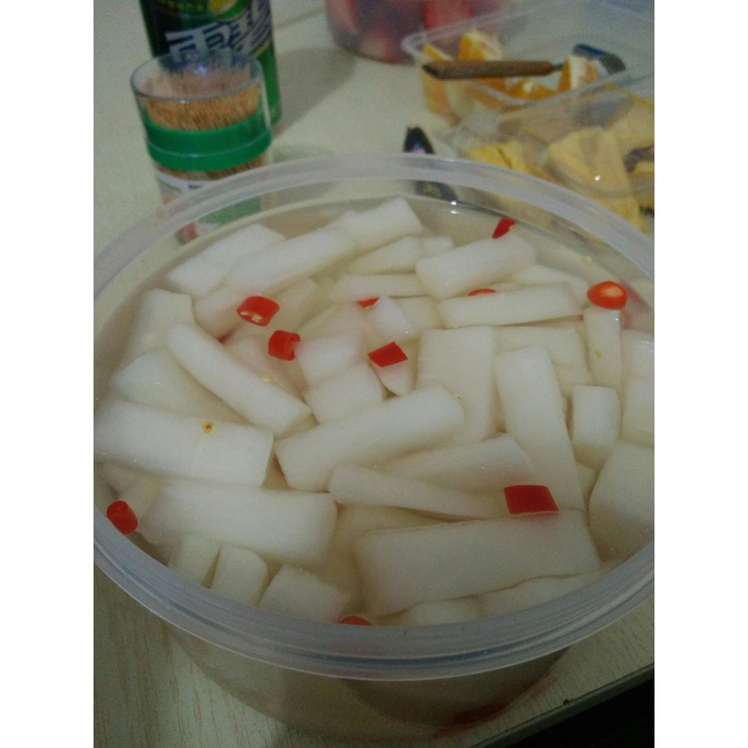 酸甜脆爽腌萝卜