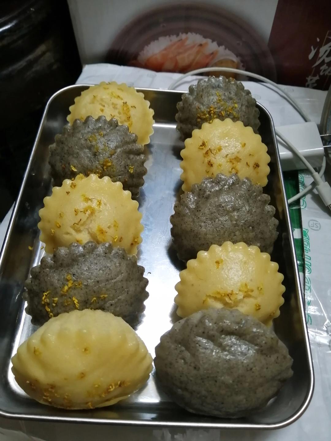 超简单的黑米发糕教程