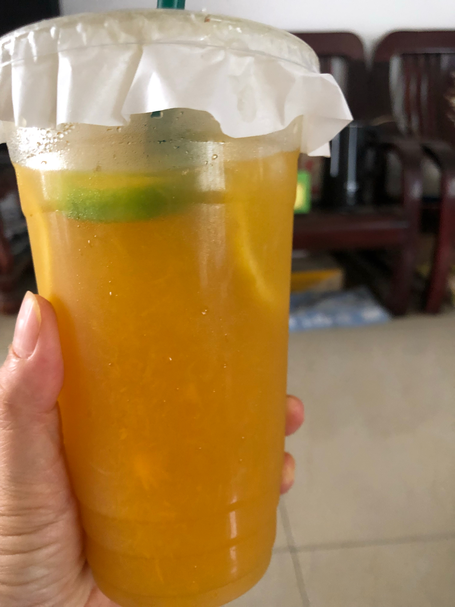 蜂蜜柠檬芒果茶