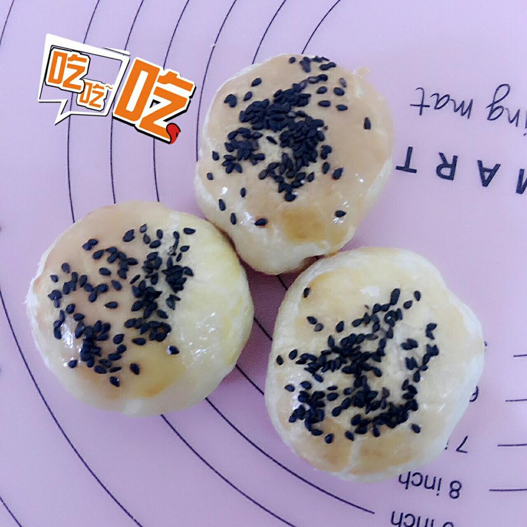 椒盐酥饼（自制椒盐芝麻馅）