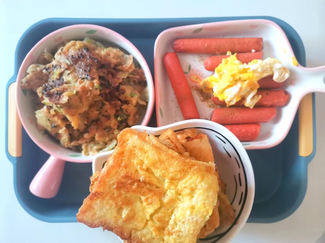 鸡蛋香煎面包片