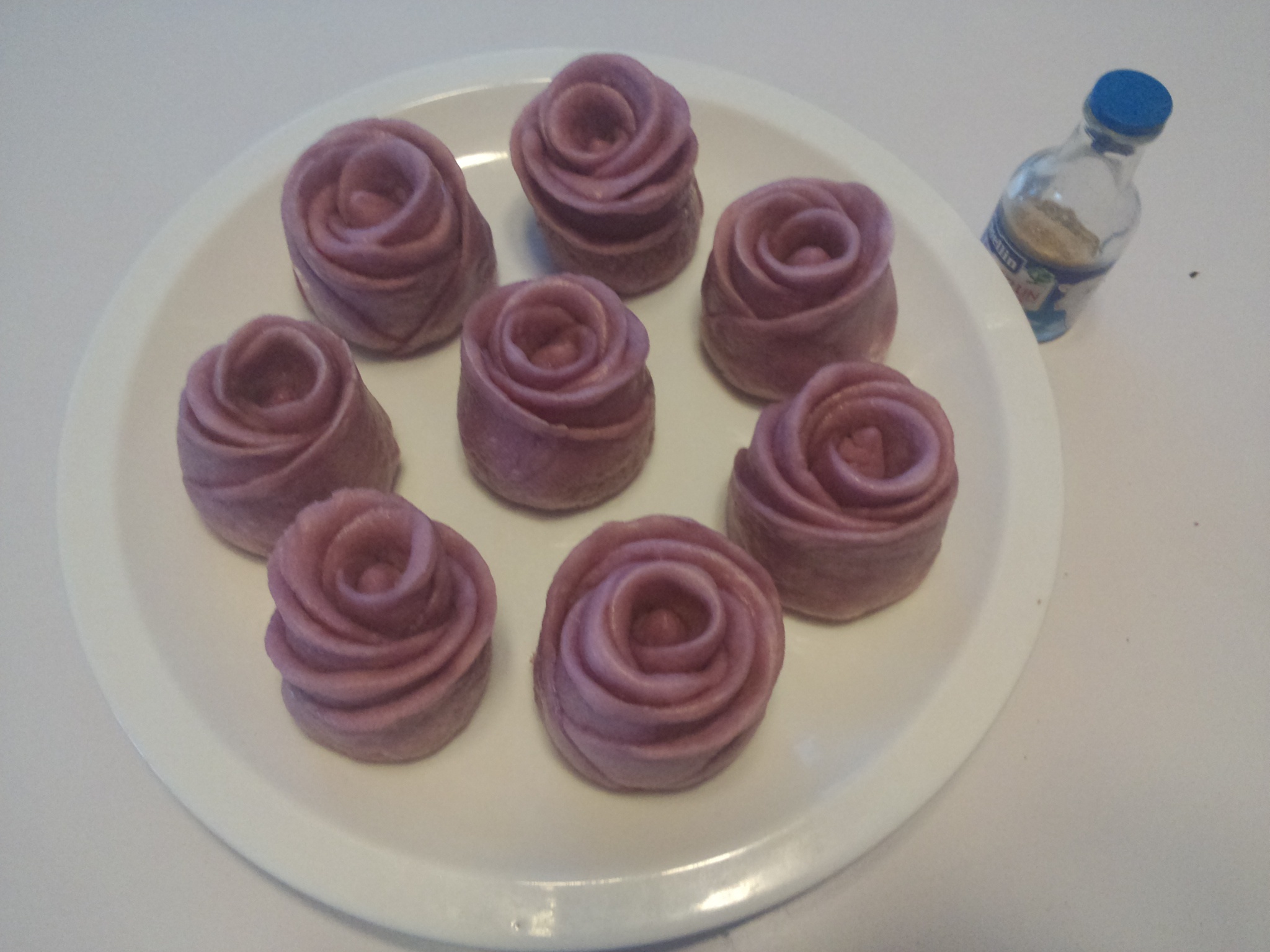 紫薯玫瑰花馒头