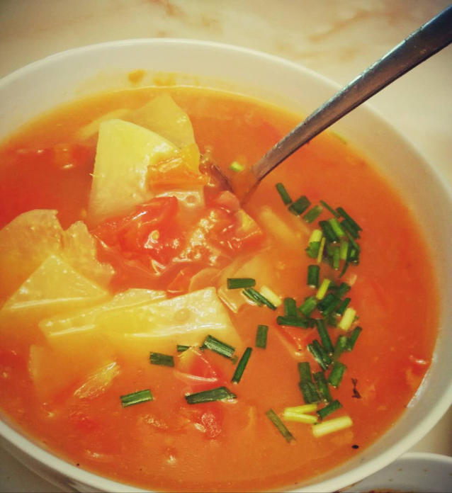 超级浓超好喝的番茄土豆汤