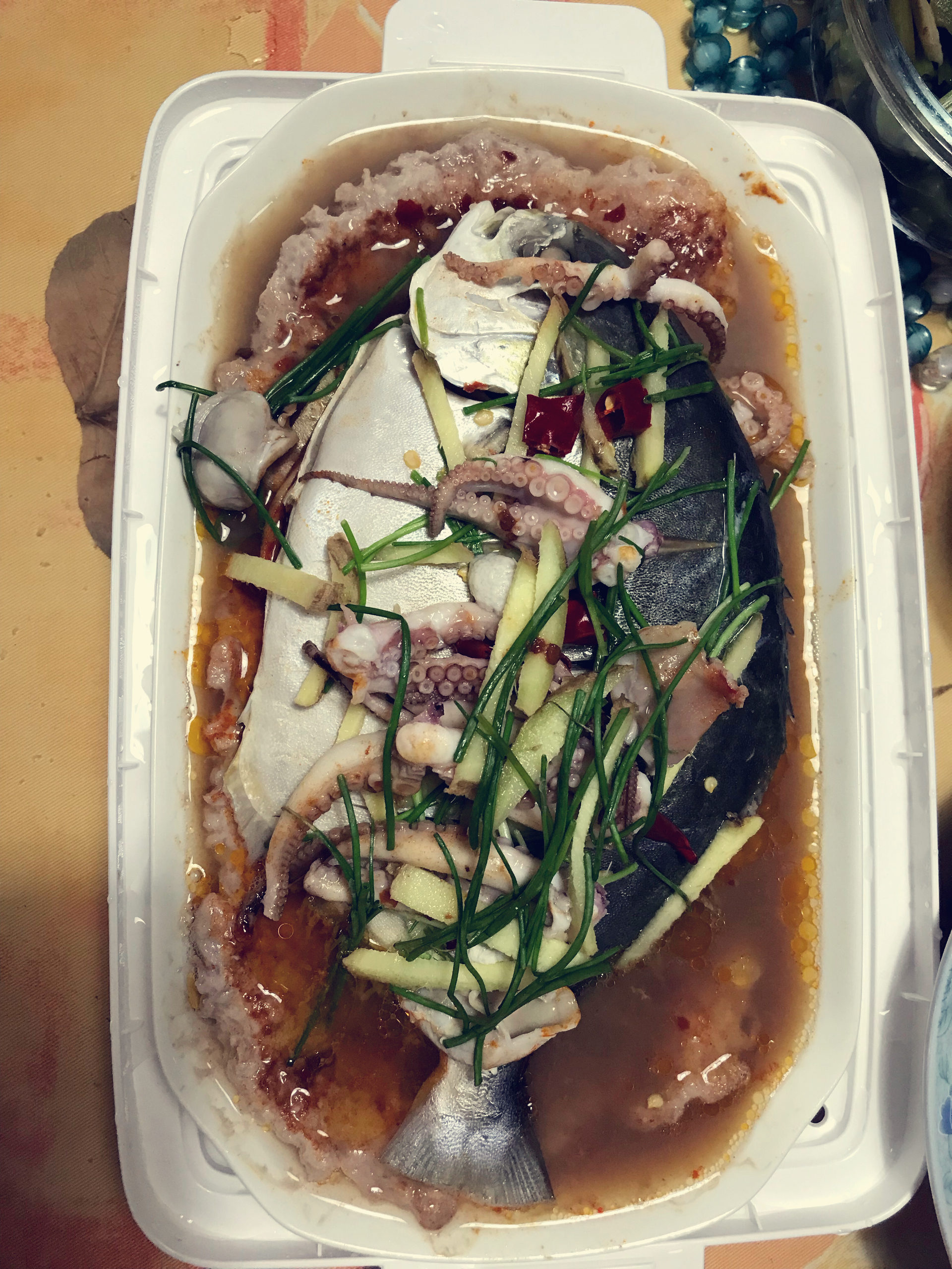 米其林三星餐厅新荣记菜谱-鲳鱼蒸肉饼 90