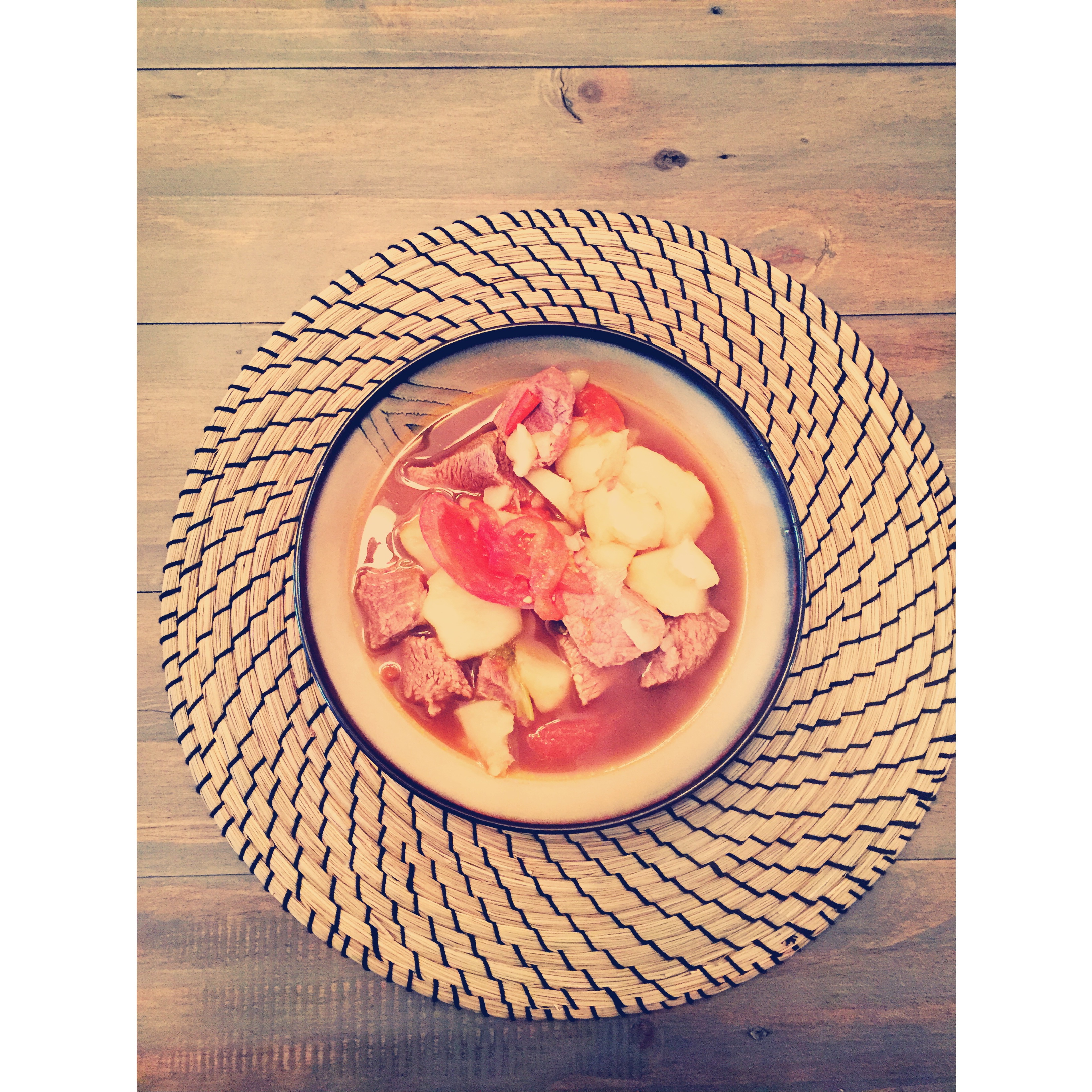 土豆番茄牛腩汤