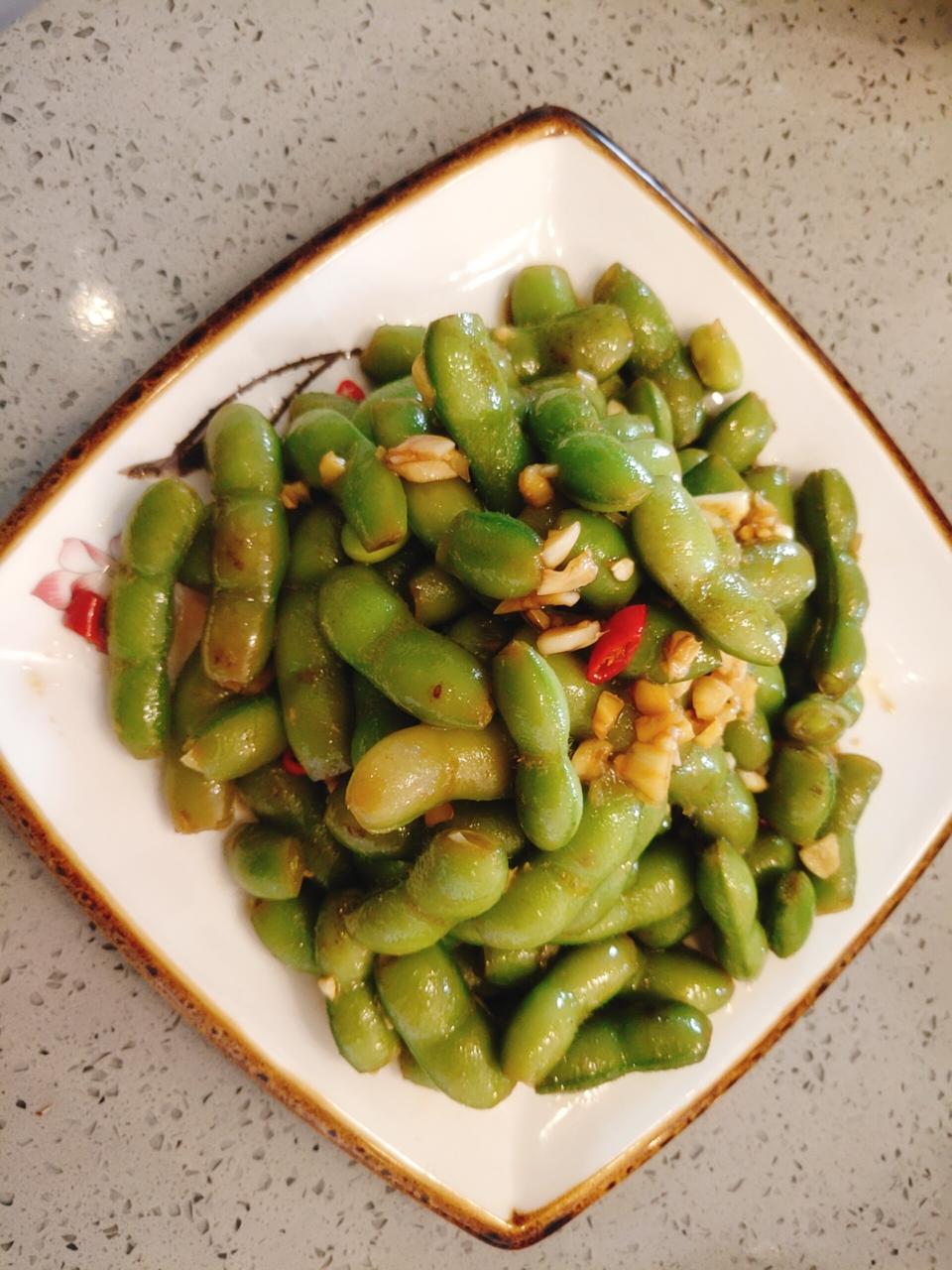 超简单的凉拌毛豆