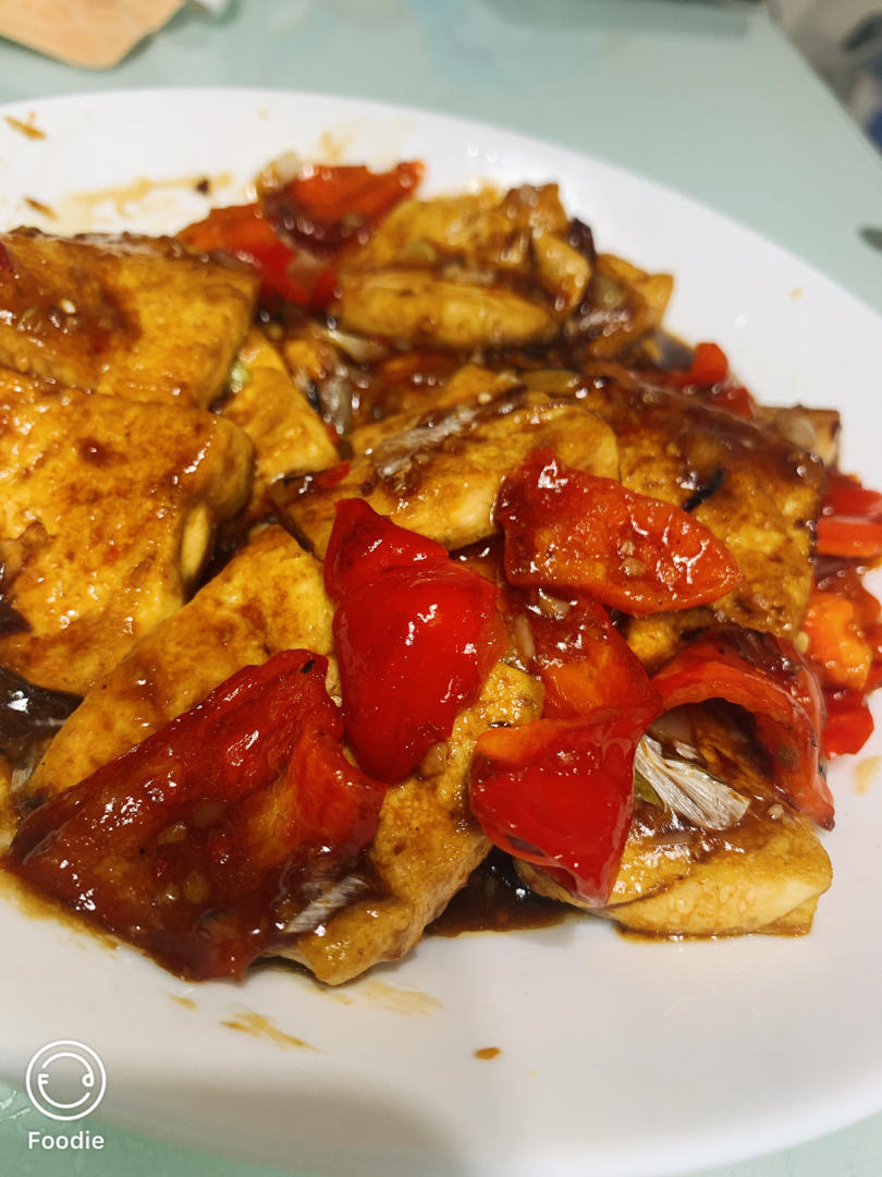 青椒炒豆腐