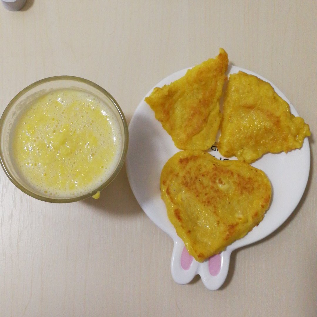 玉米汁and玉米渣饼