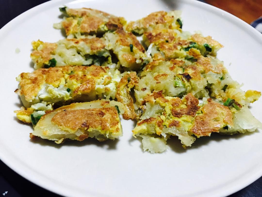 鸡蛋葱油饼                  （更新饼坯保存方法）