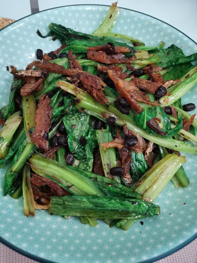 豆豉鲮鱼油麦菜