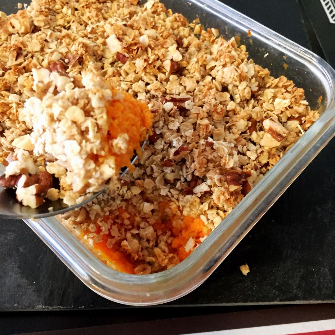 粉糯红薯泥配燕麦酥丨健康·三餐