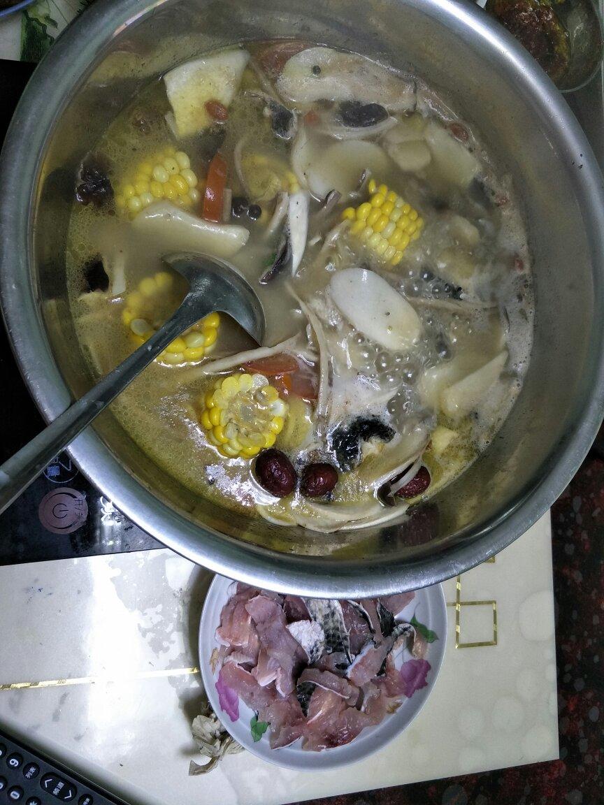 逼格冲破天花板的乌鱼汤锅