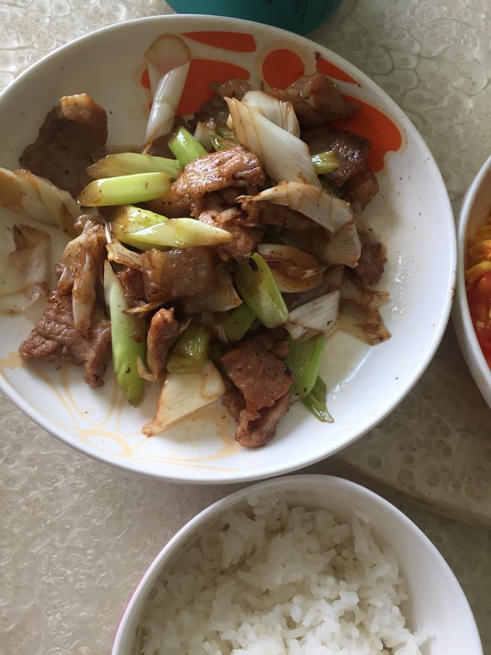 大葱炒肉