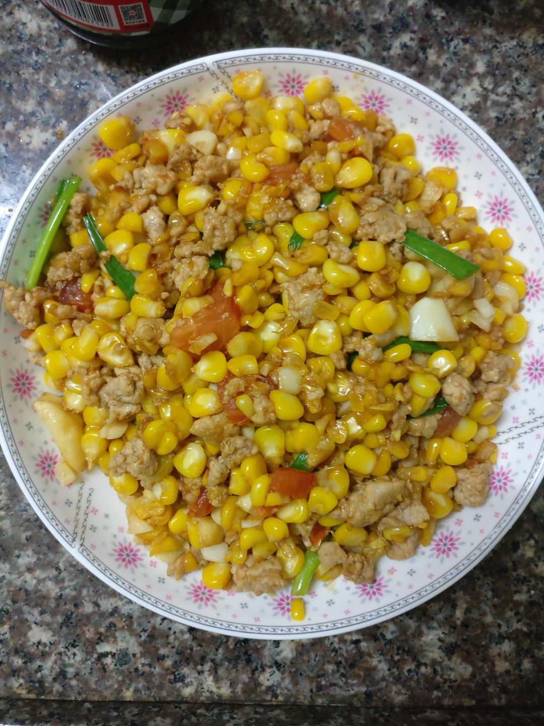 lapapa做的玉米炒肉末【超级下饭的快手家常菜】