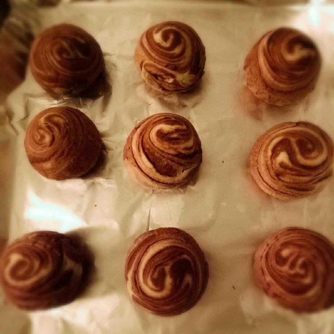 紫薯蛋黄酥（不用出膜也超级酥）