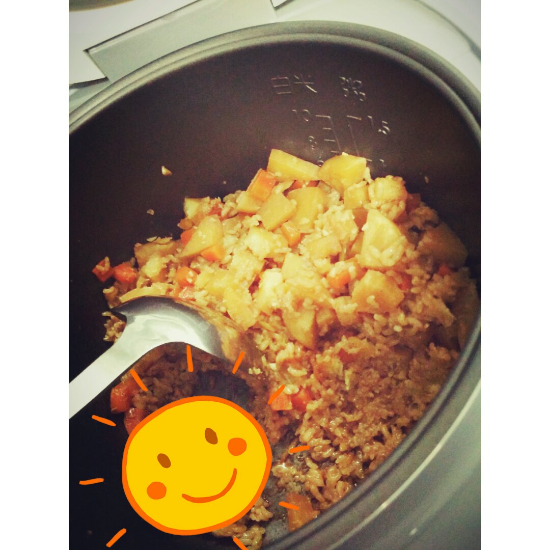土豆焖饭（电饭锅版）