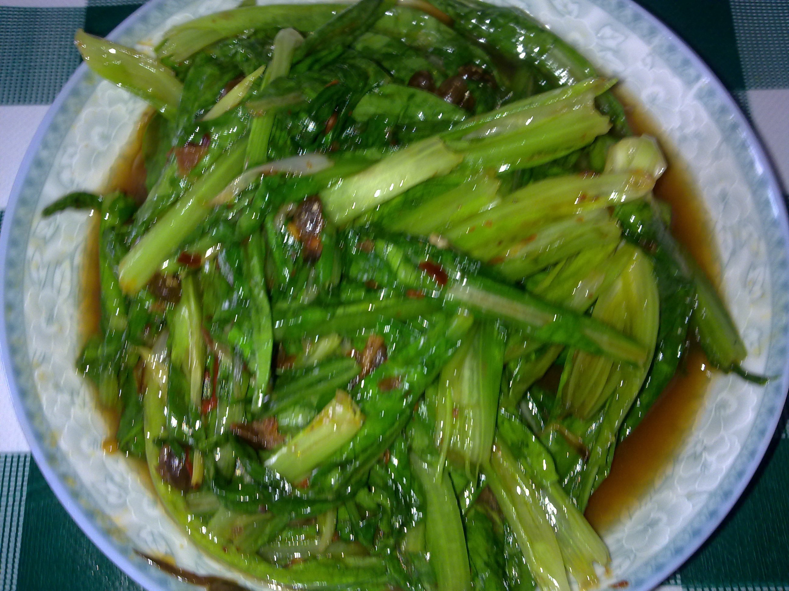 豆瓣酱香油麦菜