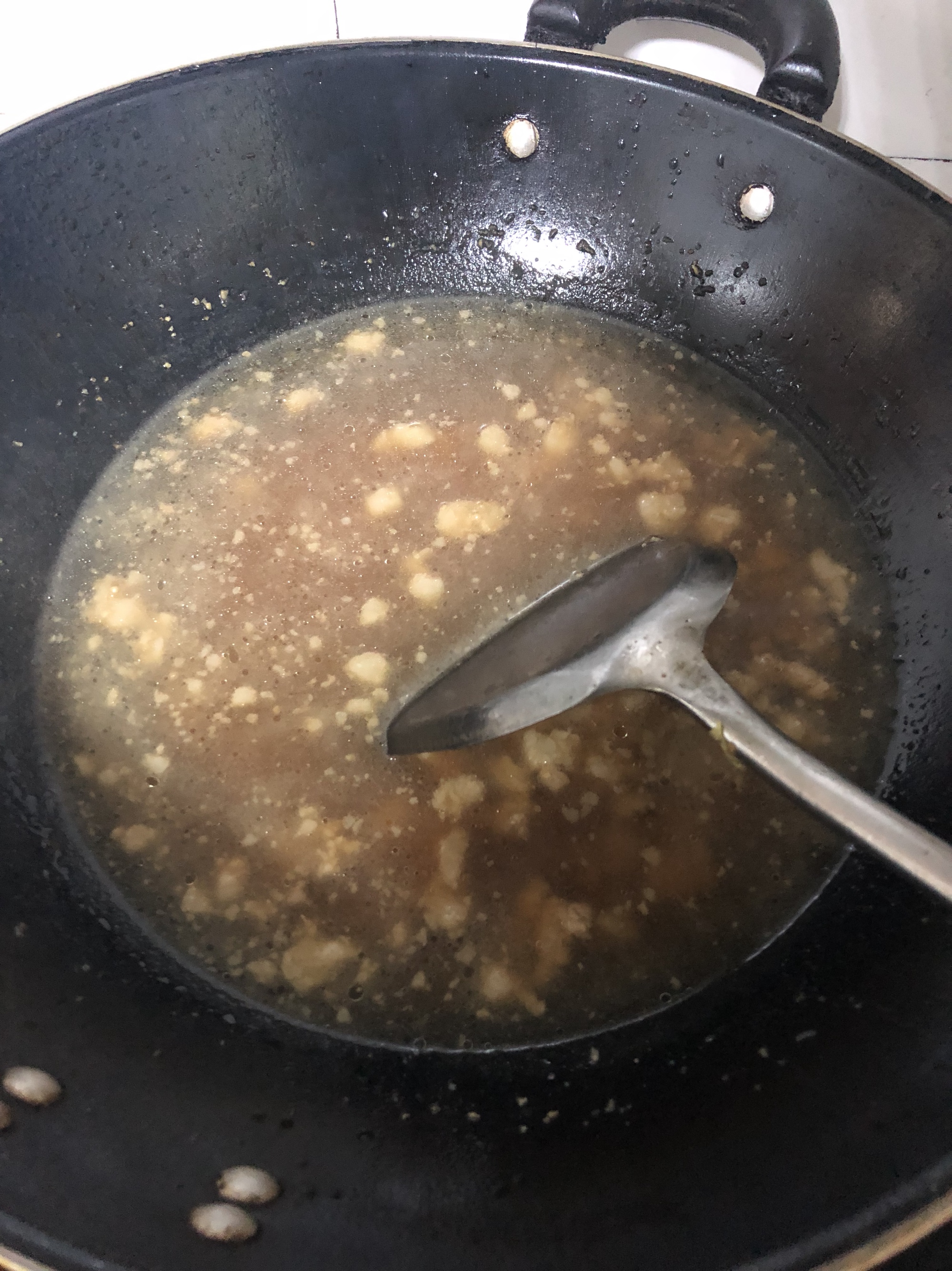酸醋肉丁汤的做法 步骤4