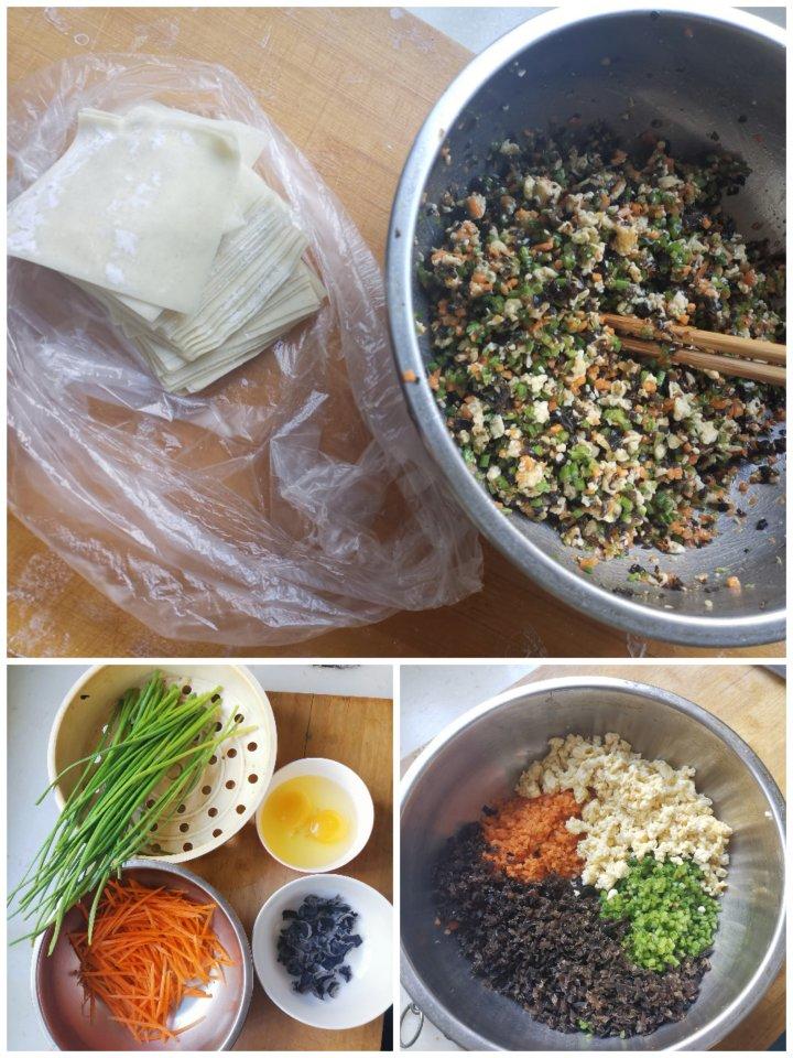小馄饨皮版韭菜盒子