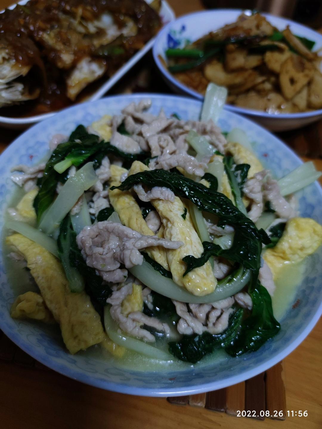 小白菜炒豆腐