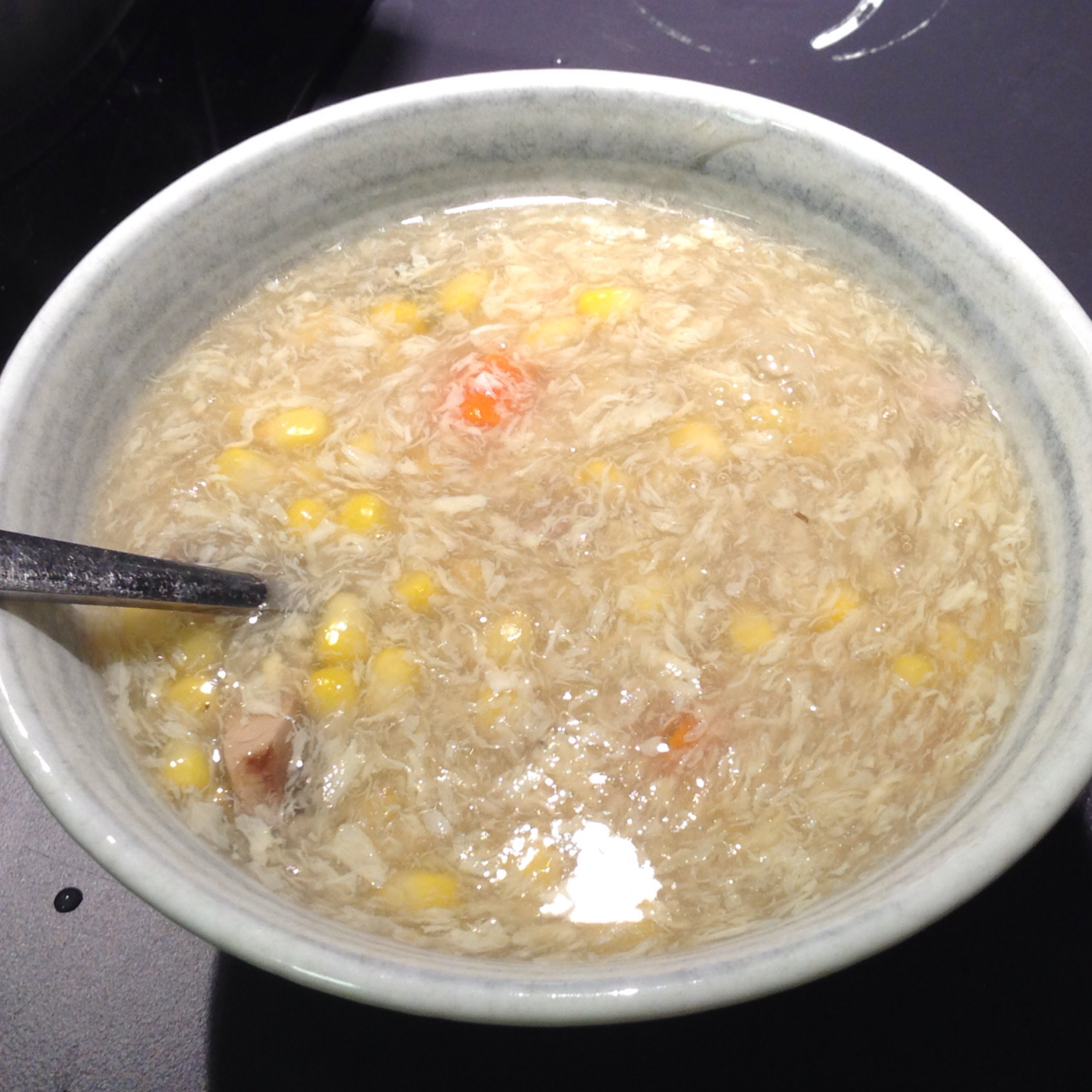 宝宝宝这个矛盾体做的鸡茸玉米羹