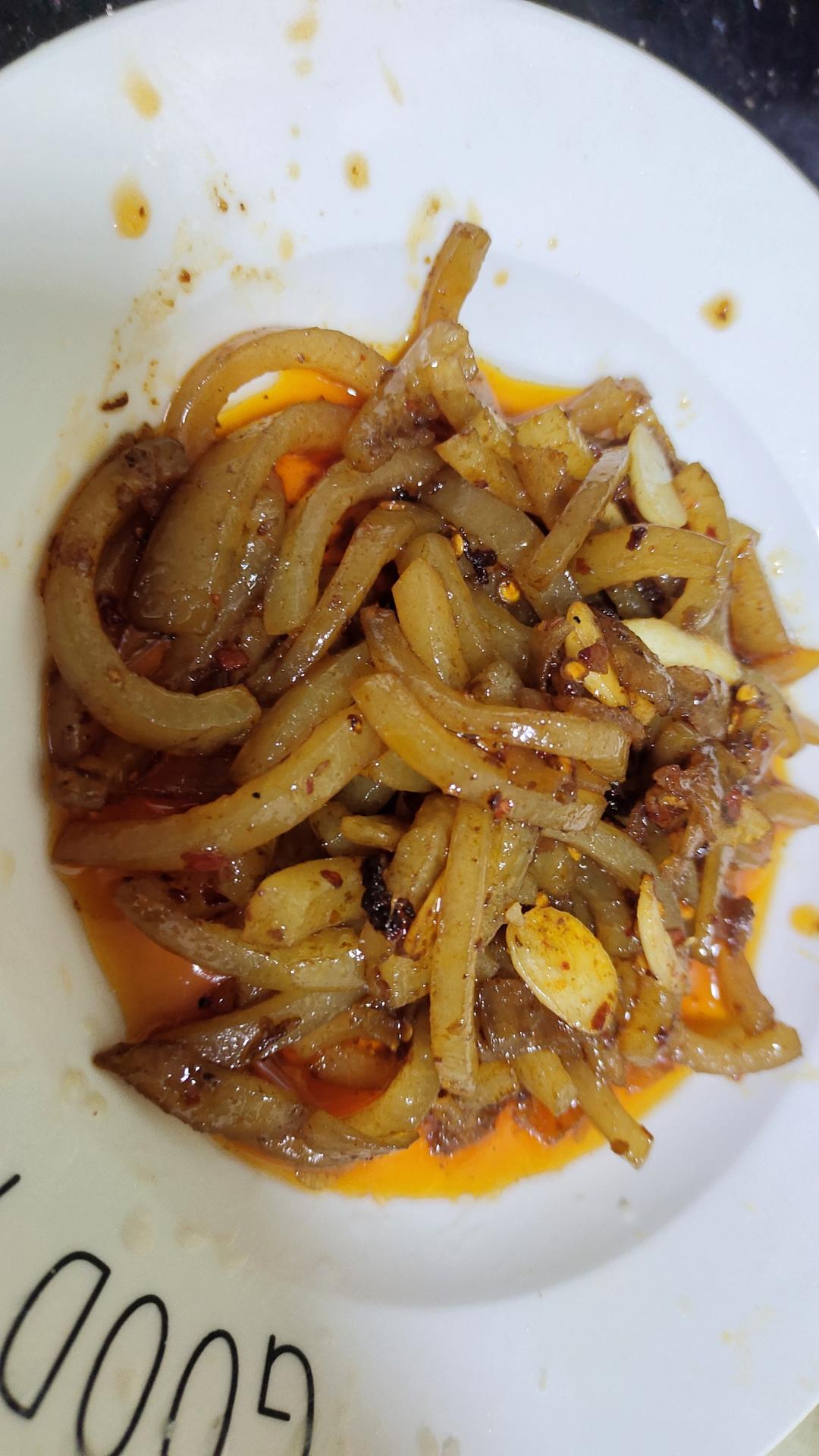 辣炒猪皮（两吃）