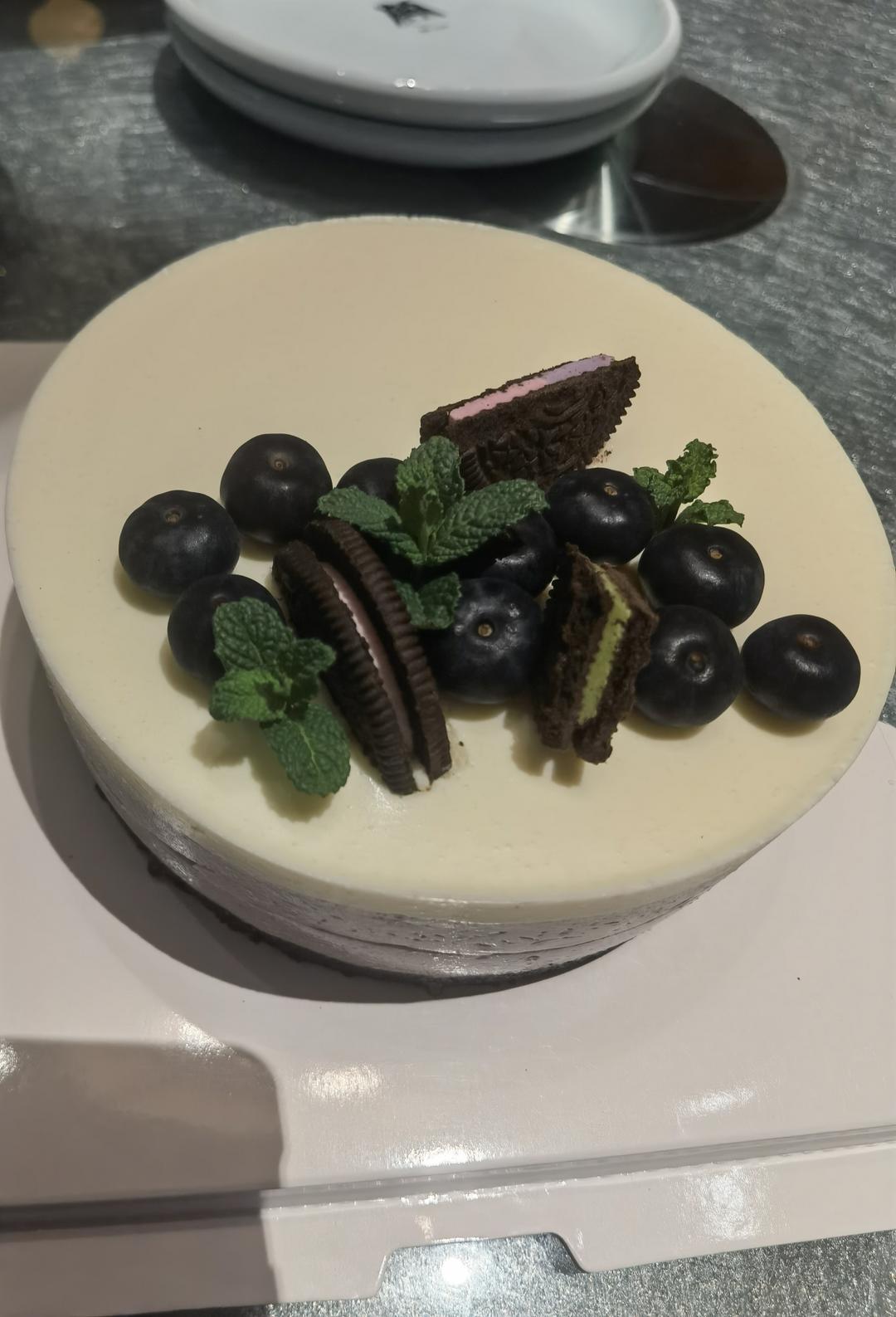 渐变蓝莓慕斯蛋糕🎂