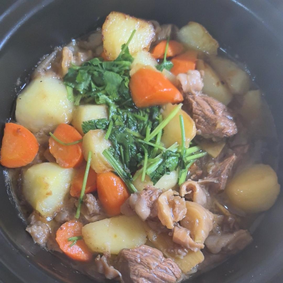 沙沙土豆胡萝卜炖牛肉