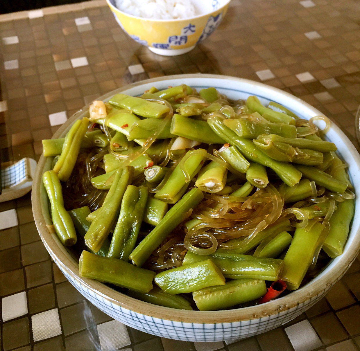 粉条炒芸豆
