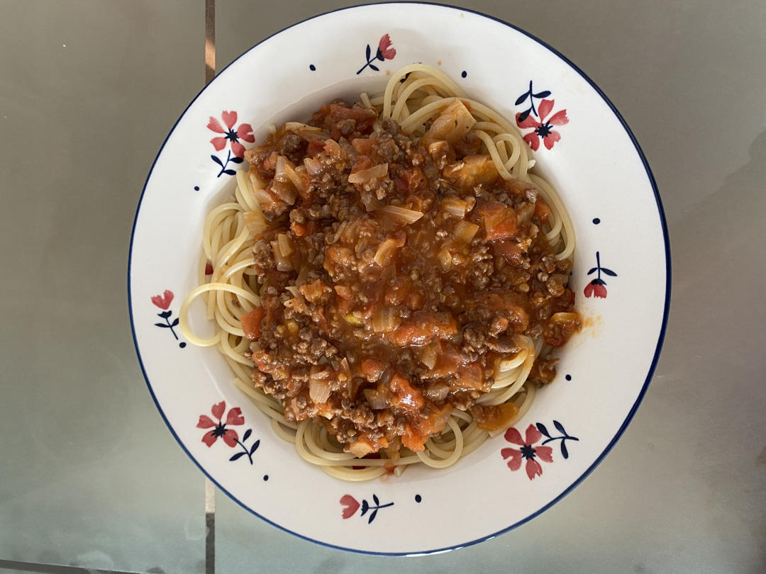 （完胜必胜客的）番茄肉酱意大利面～