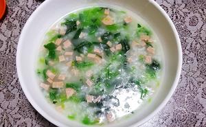 【素食】菠菜粥的做法 步骤7