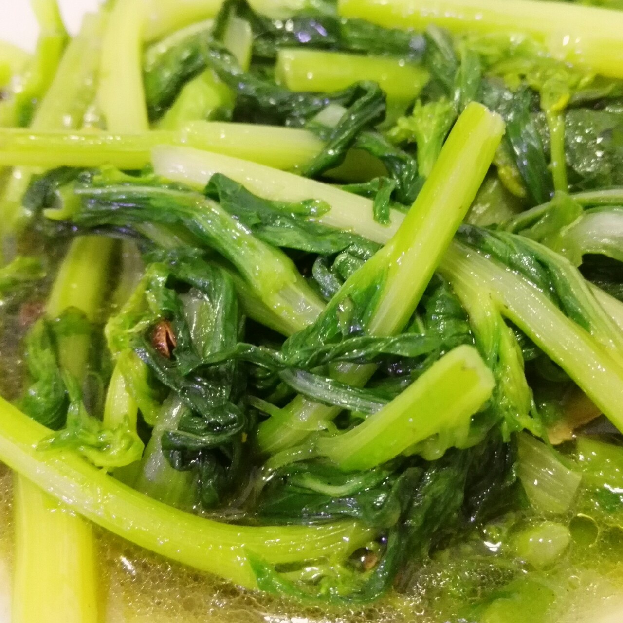 清炒白菜苔尖